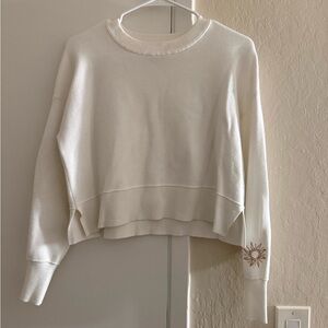 Sincerely Jules Cream/white cropped sweater